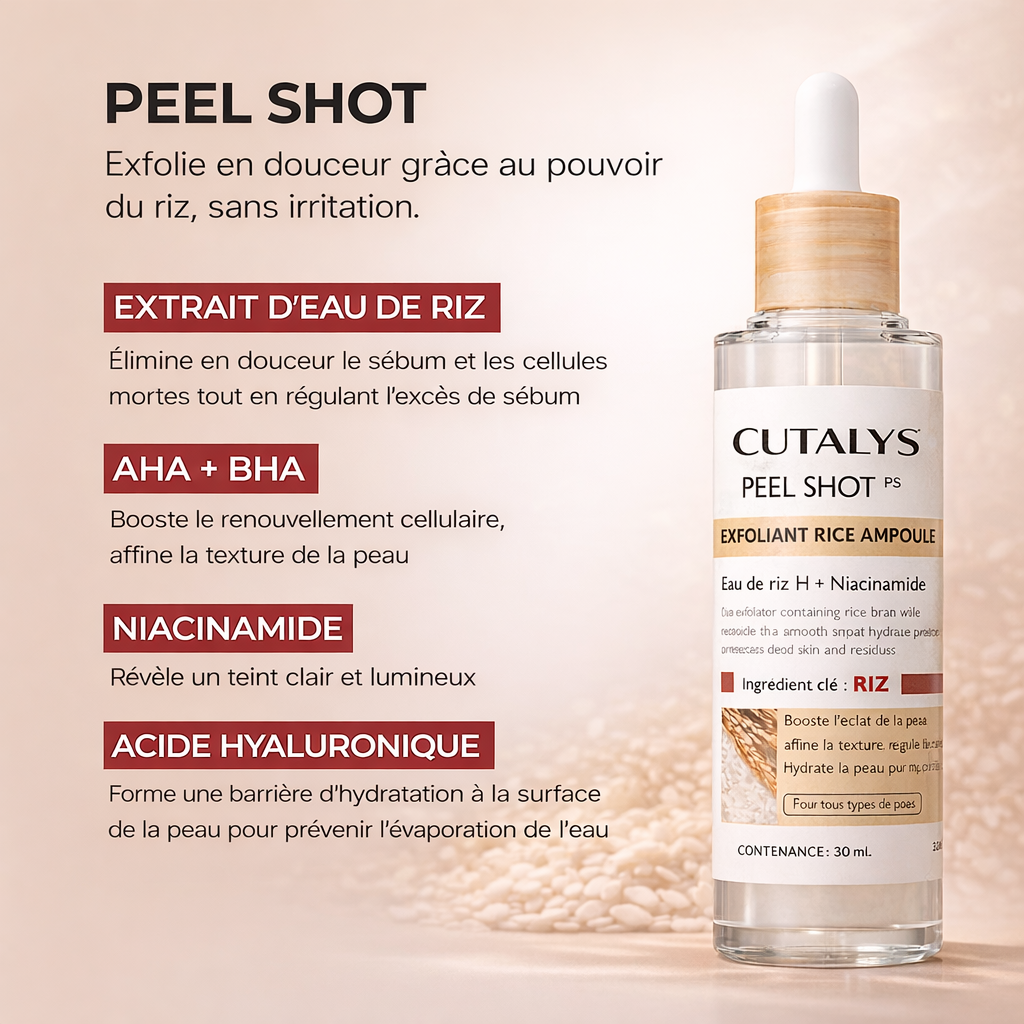Korean peel shot exfoliant